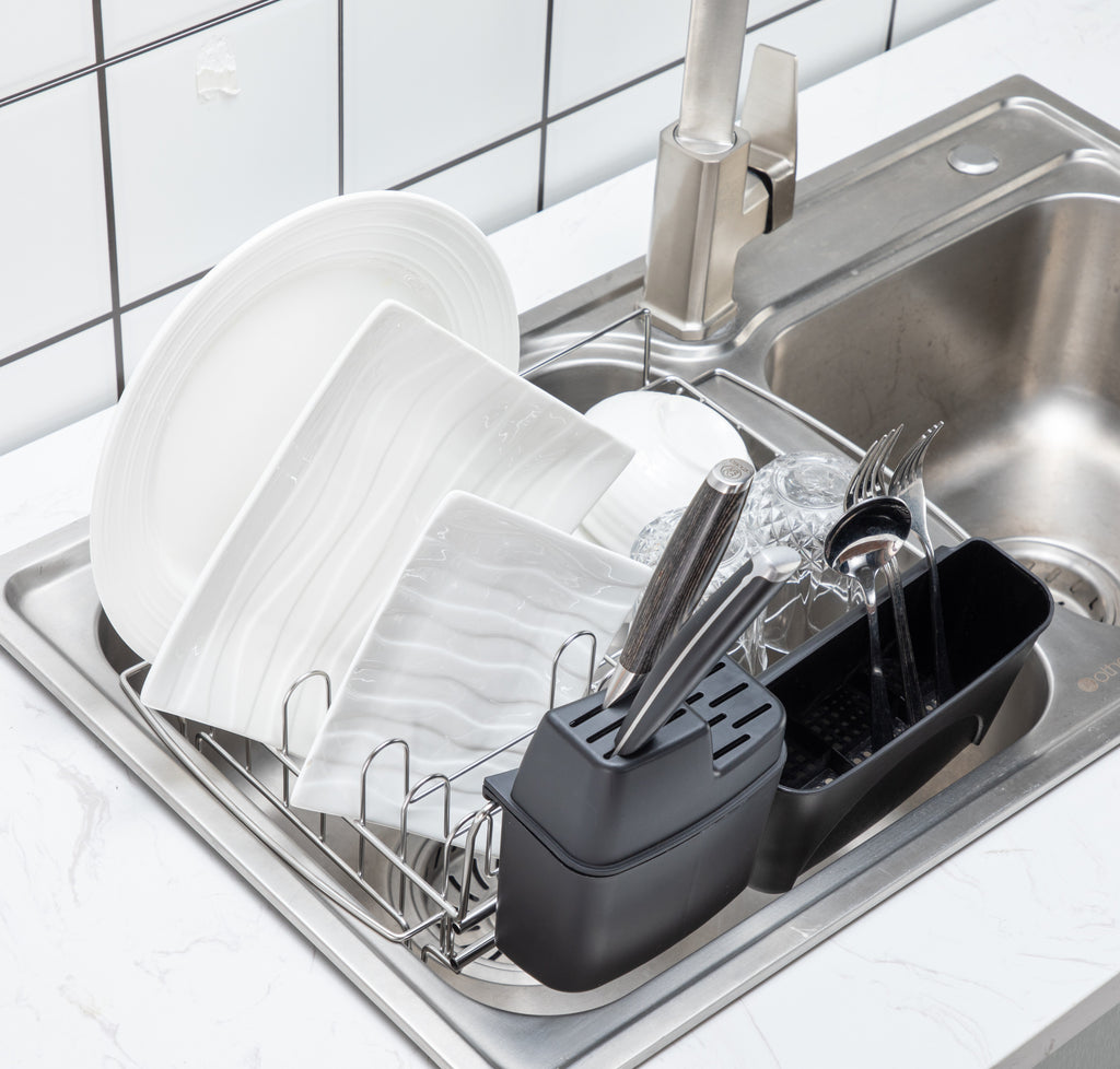 PremiumRacks Expandable Over the Sink Dish Rack - 304 Stainless Steel -  Durable