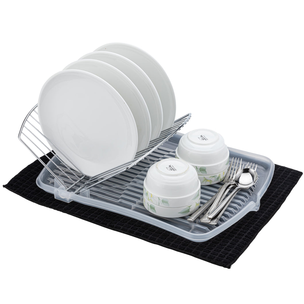 PremiumRacks Drainboard Dish Rack - Microfiber Mat Included