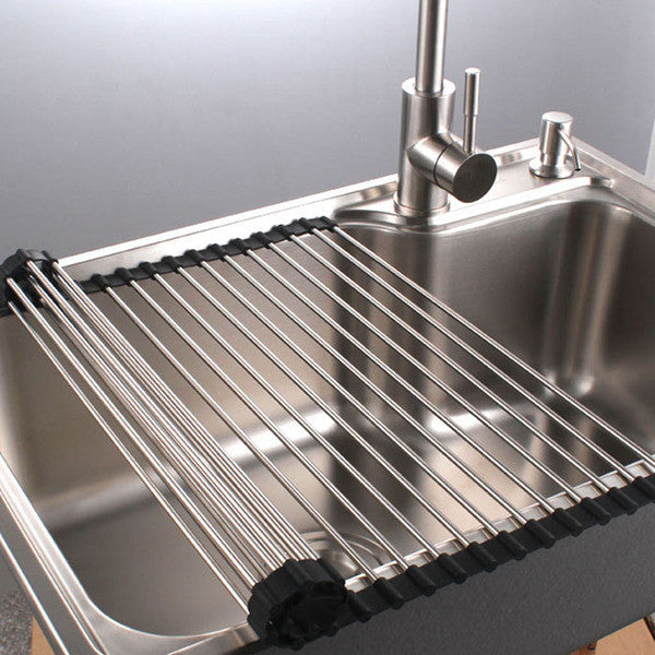 Stainless Steel Over the Sink Dish Rack