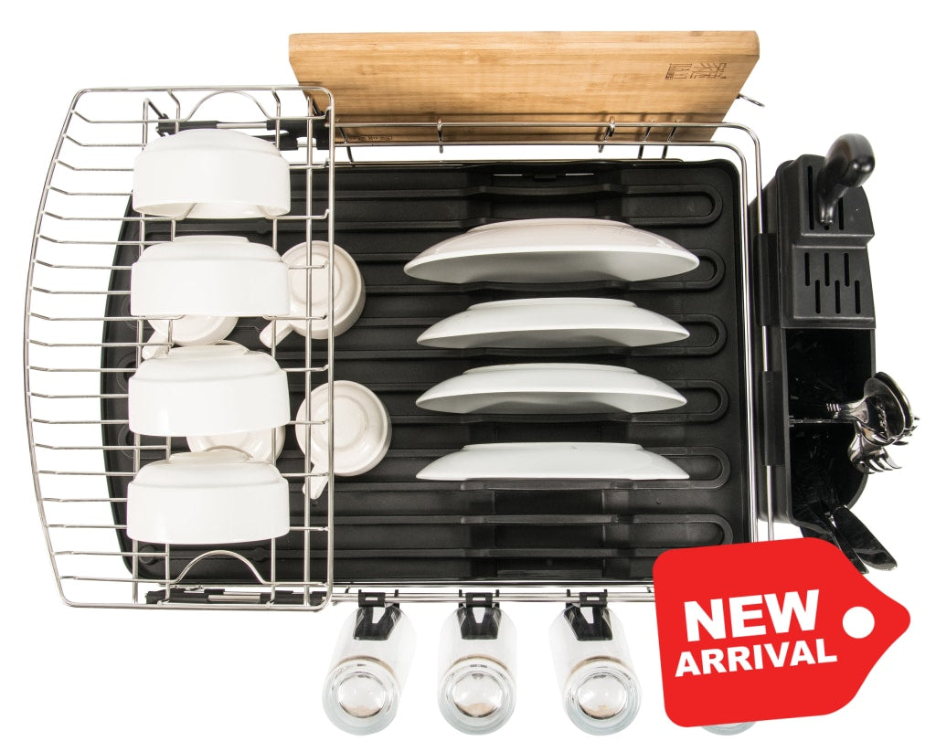 NEW---PremiumRacks Large Professional Dish Rack - 304 Stainless Steel