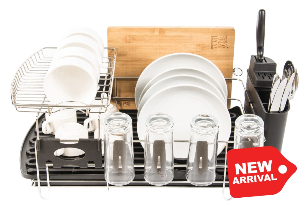 NEW---PremiumRacks Large Professional Dish Rack - 304 Stainless Steel